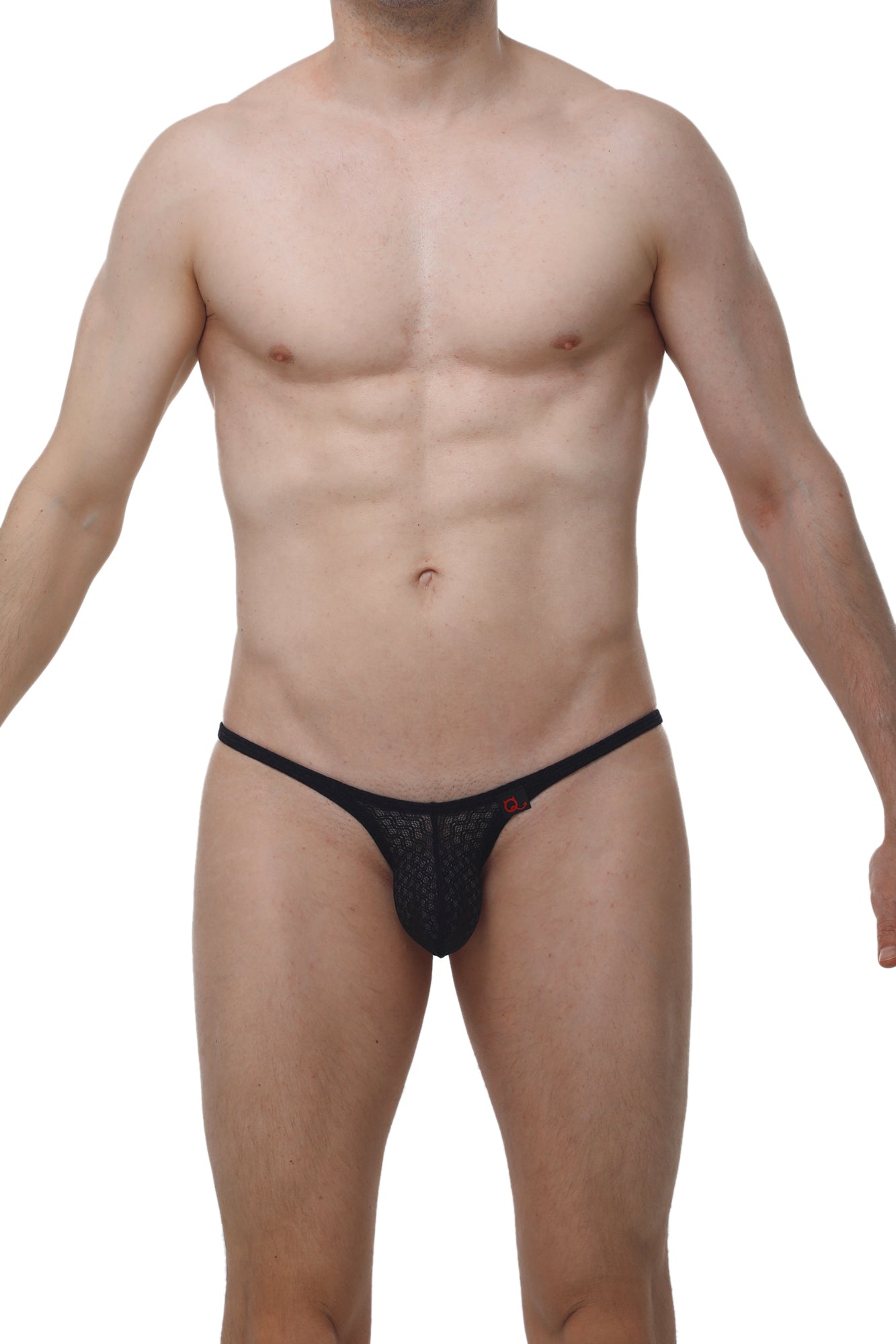 Bikini Plellis Macra Noir - PetitQ Underwear - Lingerie masculine sexy et sous-vêtements pour homme originaux