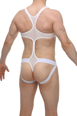 Bodystring Oze Durtol Blanc - PetitQ Underwear - Lingerie masculine sexy et sous-vêtements pour homme originaux