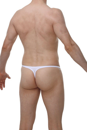 String Plellis Joe Blanc - PetitQ Underwear - Lingerie masculine sexy et sous-vêtements pour homme originaux
