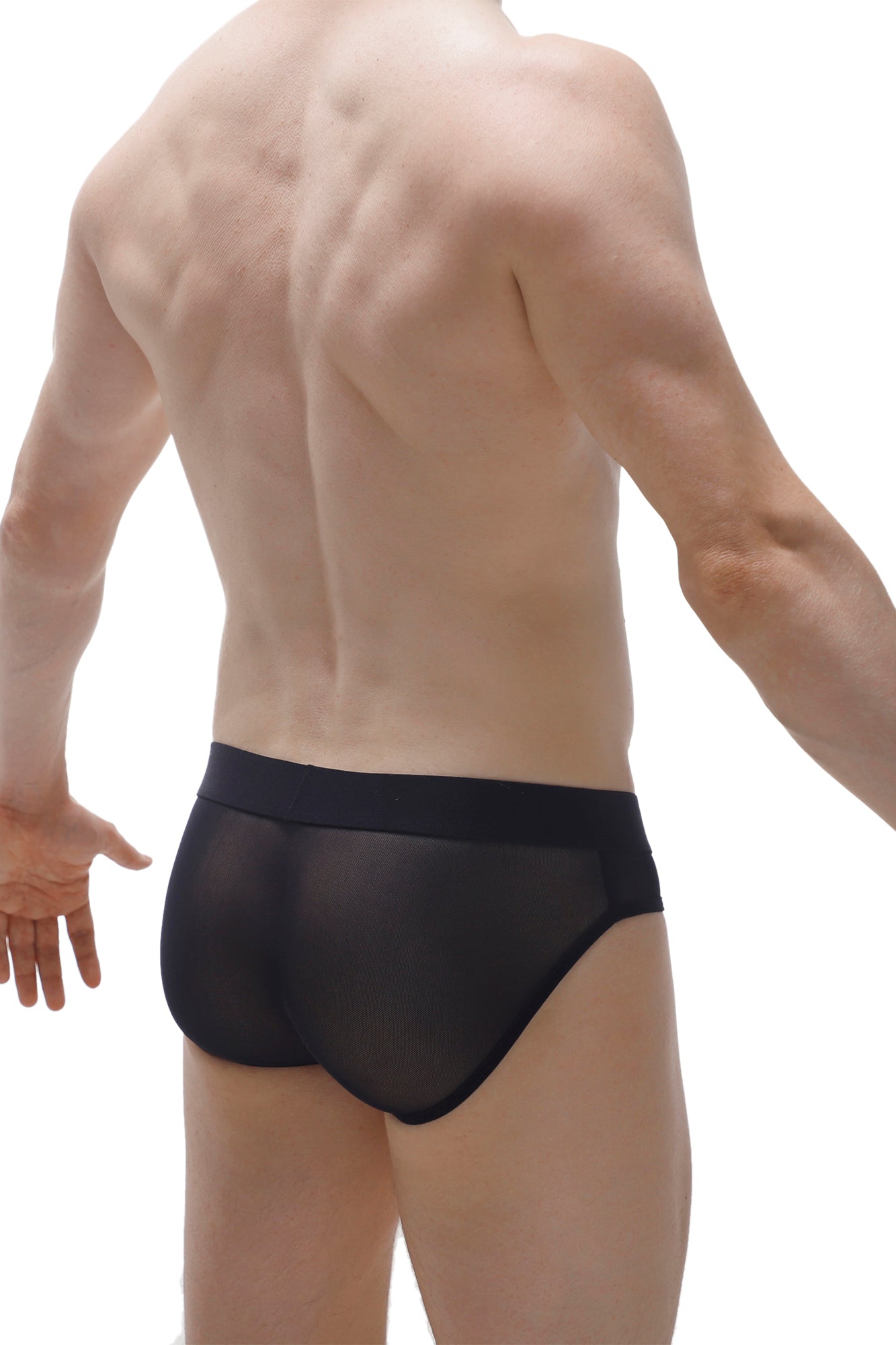 Black Maidon Net Briefs