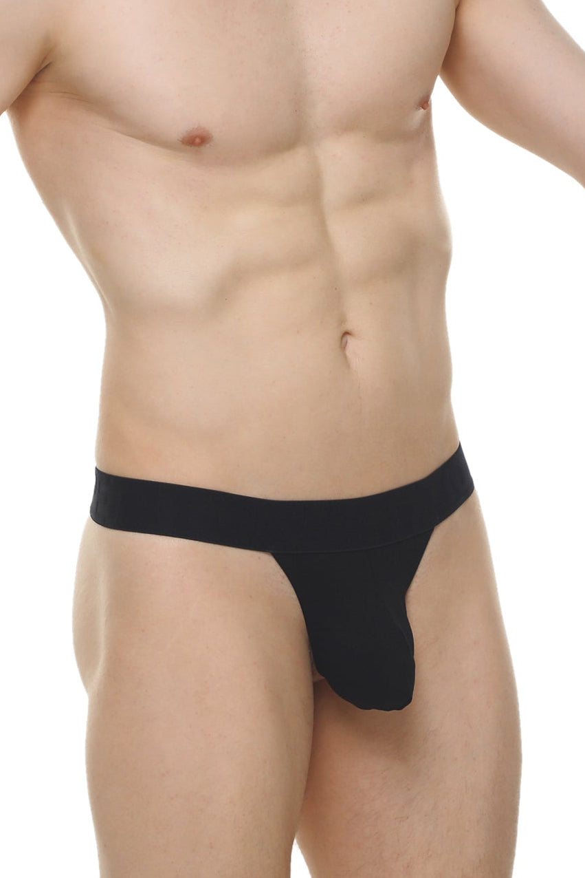 Slingshot Modal Noir - PetitQ Underwear - Lingerie masculine sexy et sous-vêtements pour homme originaux