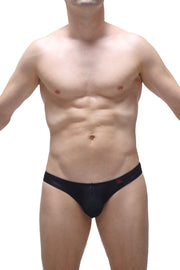 Bikini Capri de velo negro