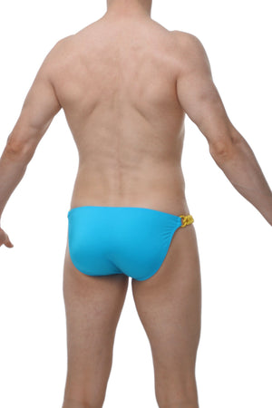 Bikini Chaines Joe Turquoise - PetitQ Underwear - Lingerie masculine sexy et sous-vêtements pour homme originaux