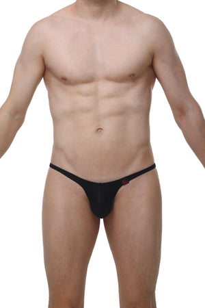 Bikini Plellis Joe Noir - PetitQ Underwear - Lingerie masculine sexy et sous-vêtements pour homme originaux