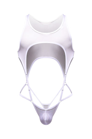 Body String Naves Blanc - PetitQ Underwear - Lingerie masculine sexy et sous-vêtements pour homme originaux