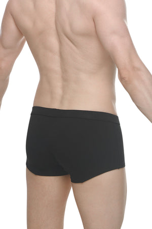 Boxer Colline Bambou Noir - PetitQ Underwear - Lingerie masculine sexy et sous-vêtements pour homme originaux