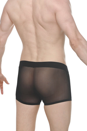 Boxer Delle Net Reef Noir - PetitQ Underwear - Lingerie masculine sexy et sous-vêtements pour homme originaux