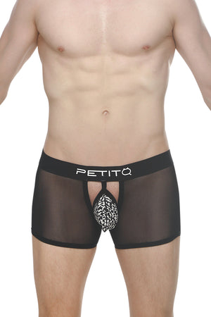 Boxer Delle Net Reef Noir - PetitQ Underwear - Lingerie masculine sexy et sous-vêtements pour homme originaux