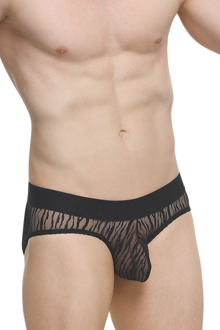 Slip Dome Dentelle Savane Noir