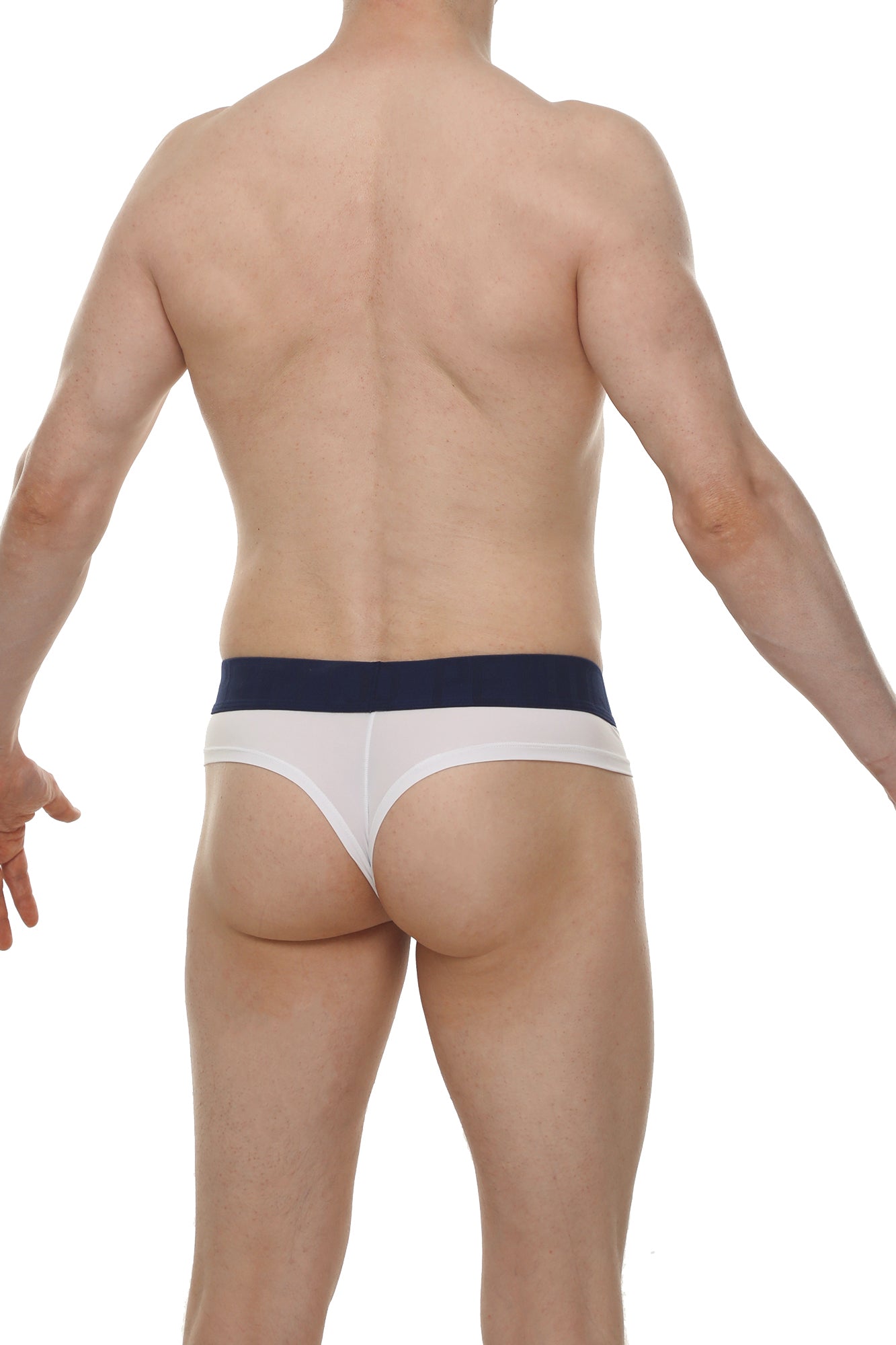 Slip Cheeky Skine Blanc - PetitQ Underwear - Lingerie masculine sexy et sous-vêtements pour homme originaux