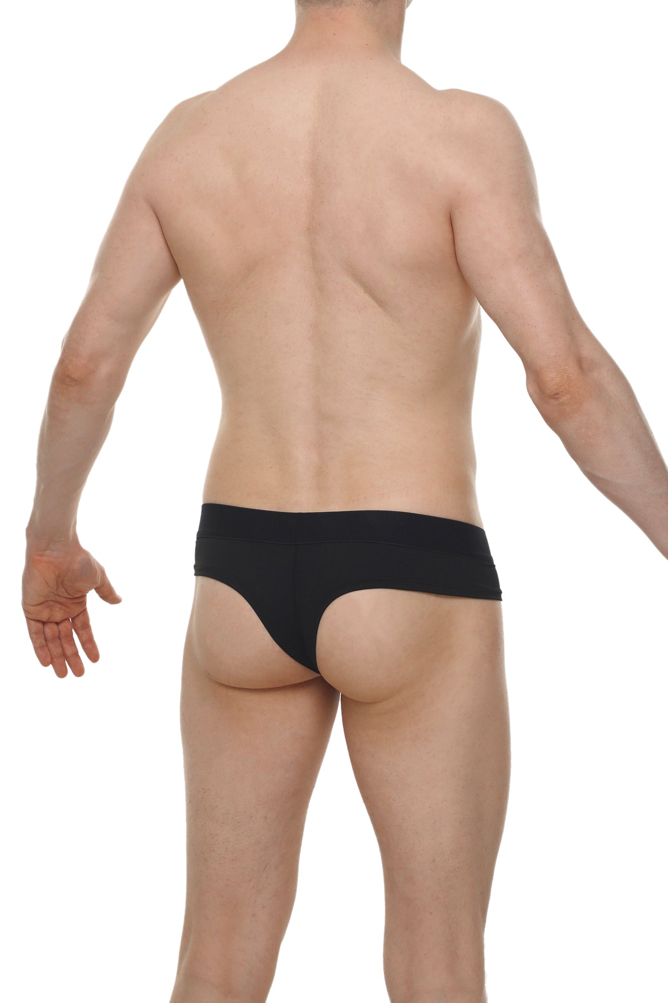 Slip Cheeky Skine Noir - PetitQ Underwear - Lingerie masculine sexy et sous-vêtements pour homme originaux