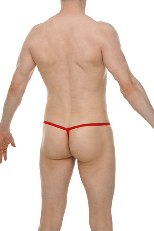 String Ficelle Chely Net Rouge - PetitQ Underwear - Lingerie masculine sexy et sous-vêtements pour homme originaux