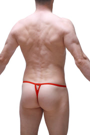 Tanga de encaje rojo Migny