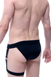 Tanga PetitQ Adventure Noir - PetitQ Underwear