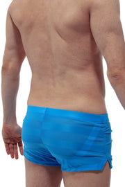 Short Mesh Stripe Jock Bleu - PetitQ Underwear
