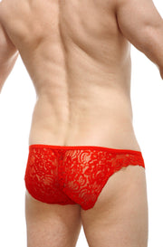 Bikini Tregunc de encaje rojo