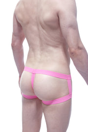 Boxer ouvert avec cockring Rose - PetitQ Underwear
