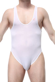 Body Perruel Ciruela Jockstring Blanco