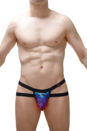 Marcq Leopard Rainbow Jockstring