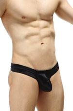 Mini Satin Tanga Boxer Schwarz